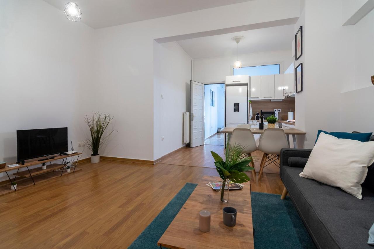 Modern 2Bd Apt In Athens , 3-Min Metro Ngoại thất bức ảnh