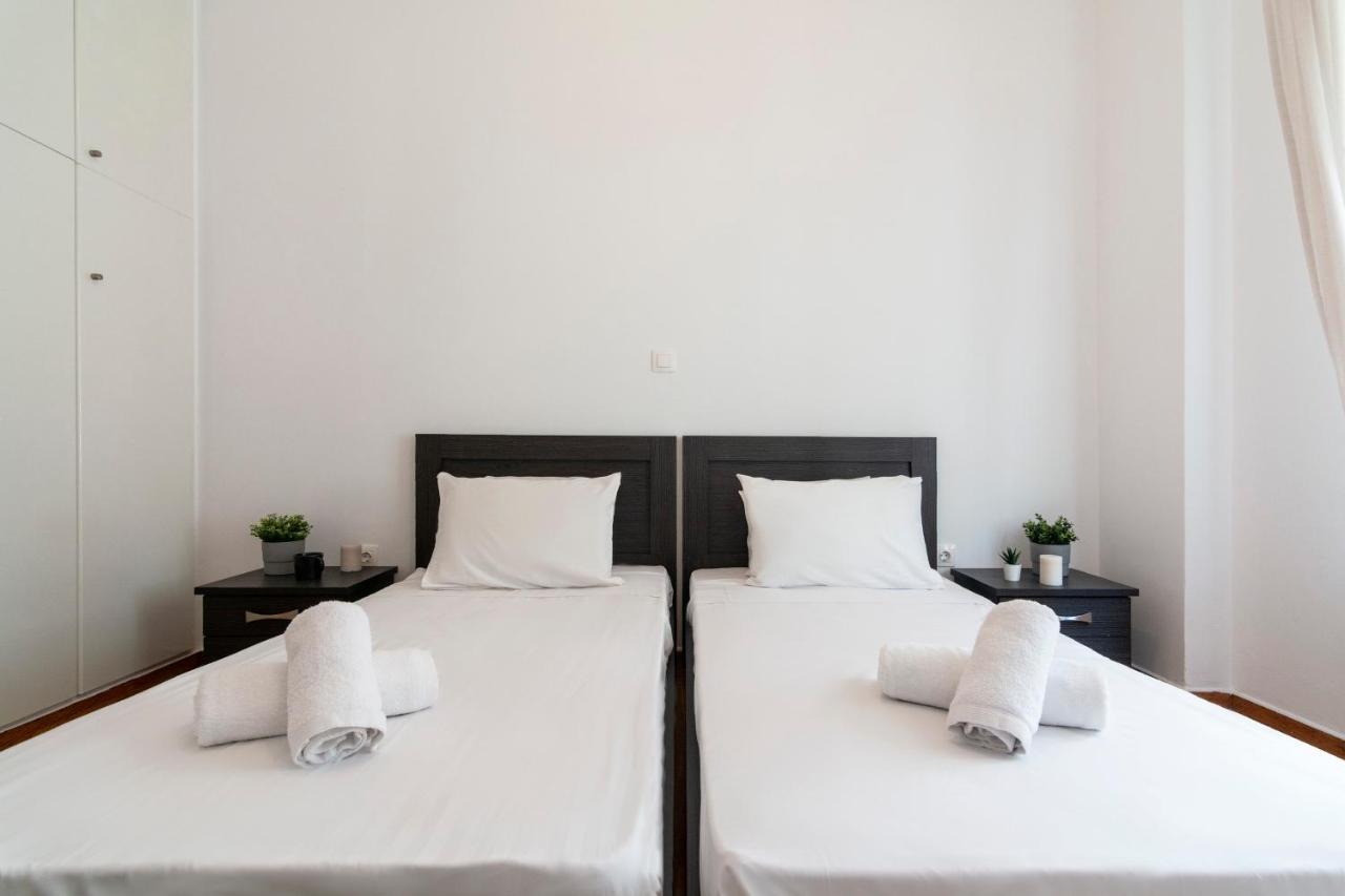 Modern 2Bd Apt In Athens , 3-Min Metro Ngoại thất bức ảnh
