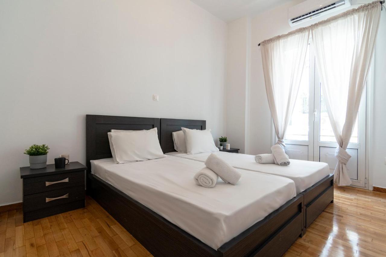 Modern 2Bd Apt In Athens , 3-Min Metro Ngoại thất bức ảnh