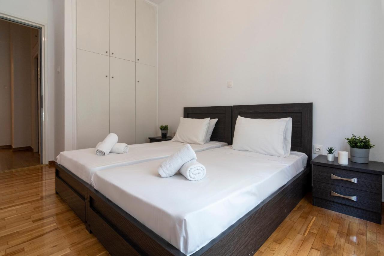 Modern 2Bd Apt In Athens , 3-Min Metro Ngoại thất bức ảnh
